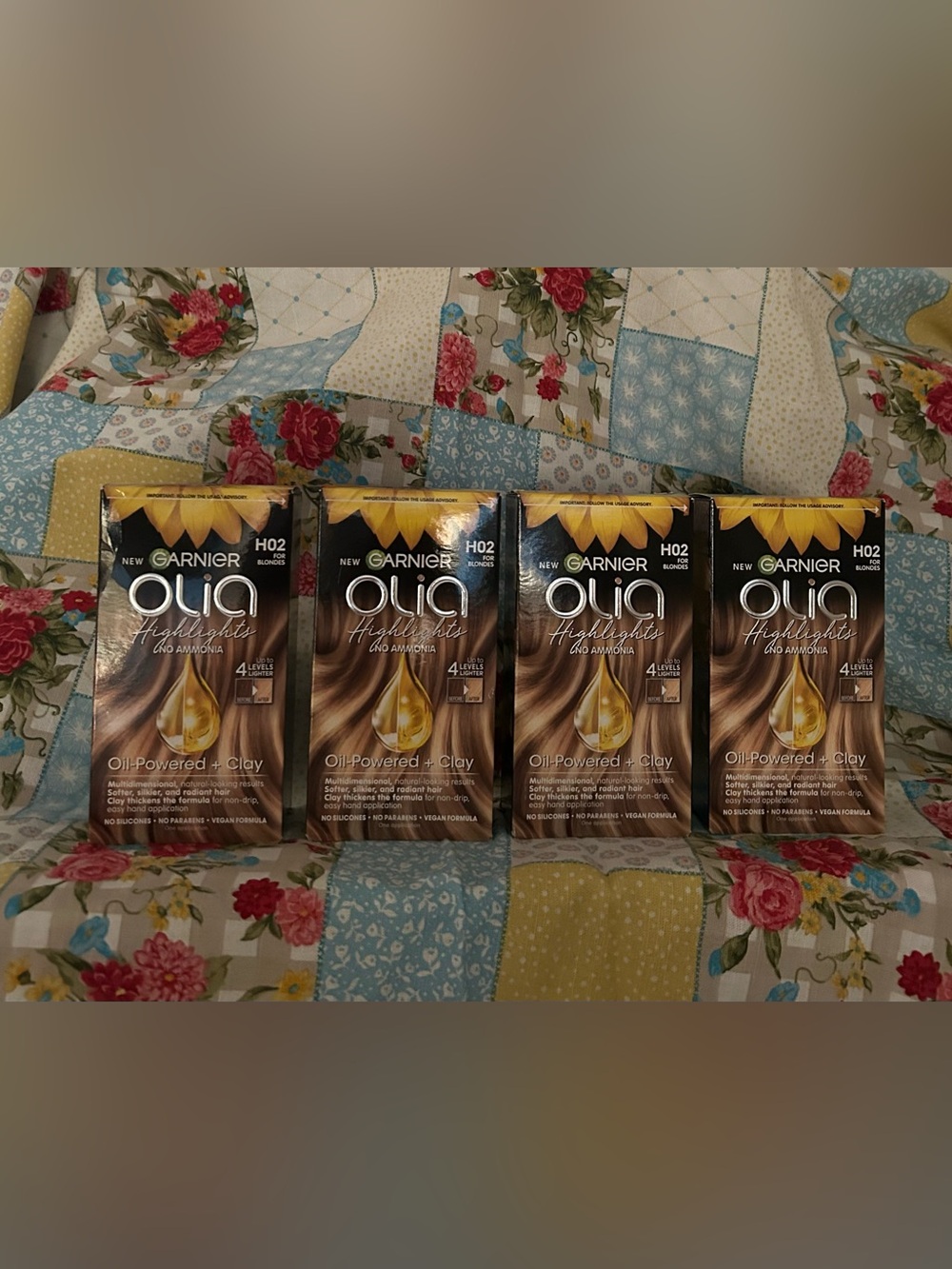 Garnier Olia No Ammonia Highlights #H02 for BLONDES 4 new boxes